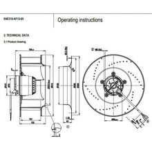 Load image into Gallery viewer, Ebmpapst R4E310-AF12-05 centrifugal fan 0.67A AC230V 150W ABB inverter fan-FoxTI
