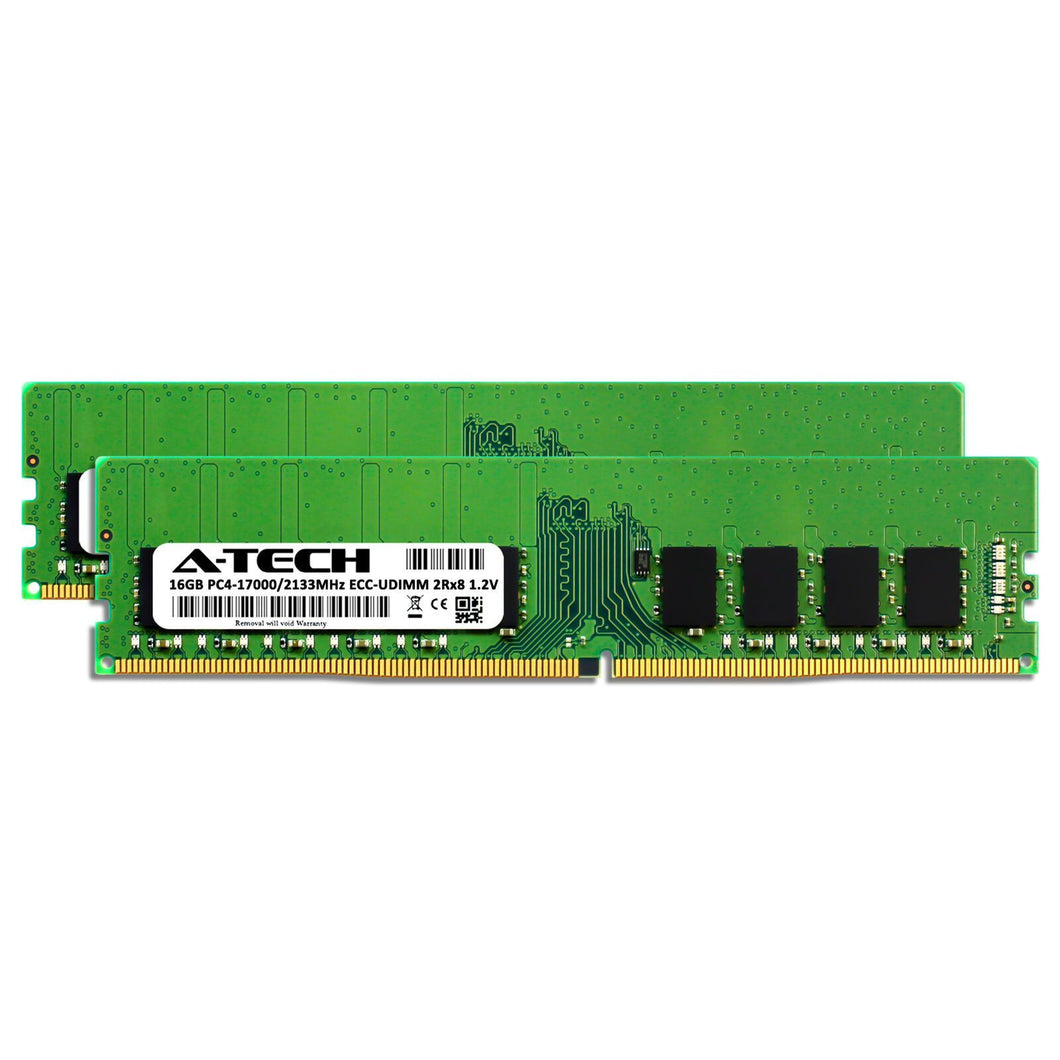32GB 2X 16GB DDR4 2133 PC4-17000 ECC UDIMM for Dell PowerEdge R230 Memory RAM-FoxTI