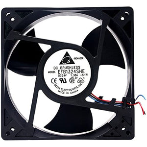 EFB1324SHE-EP DC Fans 127x127x38mm 24V DC Fan with Speed Sensor (Tach),PWM Speed Control,IP56 Dust Resistant and Protected Against Heavy seas,GR-487 Salt Fog Protection cooler