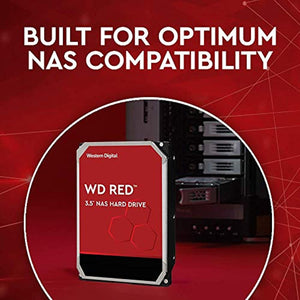 WD Red 10TB NAS Internal Hard Drive - 5400 RPM Class, SATA 6 Gb/s, CMR, 256 MB Cache, 3.5" - WD101EFAX - MFerraz Tecnologia