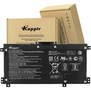 Bateria LK03XL Laptop Battery Replacement for HP Envy 17-AE143NG 17M-AE0XX Envy X360 15-BP000 15-BP107TX 15M-BP000 15-BP100TX Series 916814-855 HSTNN-IB8M HSTNN-LB7U HSTNN-UB71 HSTNN-UB7I - MFerraz Tecnologia