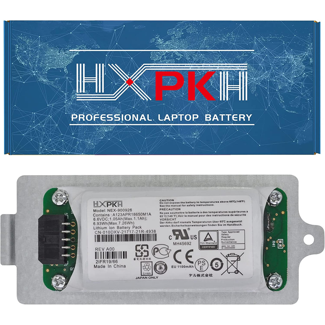 HXPKH NEX-900926 NEX-900926-A Battery for Dell TYPE15 TYPE18 TYPE19 PS4210 PS6210 PS6610 Smart Controller Battery with 0KVY4F KVY4F 010DXV 10DXV K4PPV 0K4PPV 0FK6YW 6.6V 6.93Wh 1.05Ah battery