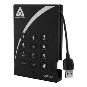 Apricorn 1 TB Aegis Padlock USB 3.0 256-bit AES Encrypted Hard Drive 708326913195-FoxTI