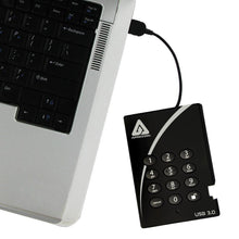 Carregar imagem no visualizador da galeria, Apricorn Aegis Padlock 1 TB USB 3.0 256-bit AES XTS Hardware Encrypted Portable External Hard Drive (A25-3PL256-1000)-FoxTI

