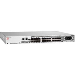 Brocade Communications 300 - Switch - managed - 24 x 8Gb Fibre Channel SFP+ - rack-mountable - with 24x 8 Gbps SWL SFP+ transceiver BR-360-0008-FoxTI
