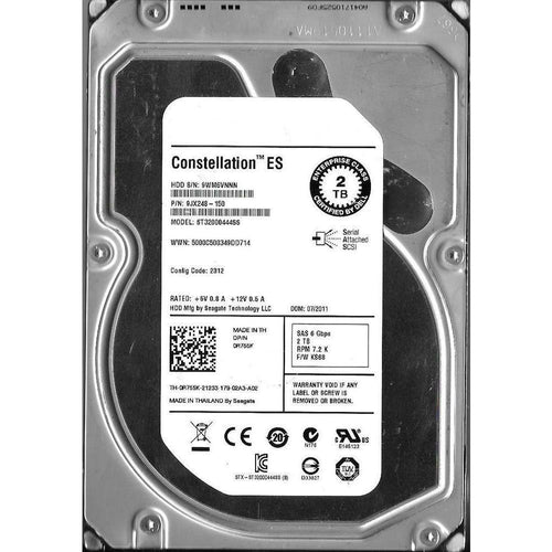 DELL SEAGATE ST32000444SS 2TB SAS HARD DRIVE P/N: 9JX248-150 FW: KS68 763649027097-FoxTI
