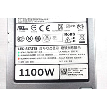 Load image into Gallery viewer, Fonte Dell PowerEdge R520 R620 R720 R720XD R820 R920 T320 T420 T620 PowerVault DX6112 SN Server Power Supply 1100 Watt GYH9V YT39Y W933G NTCWP 38GYJ GDPF3 HT6GX 331-5926 L1100E-SO, PS-2112-4D-LF-FoxTI
