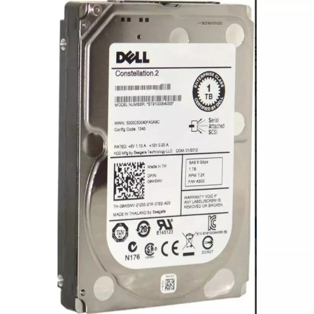 HD 2900 Hot Swap 1TB 7.2K 6Gb/s SAS Hard Drive