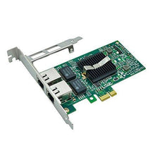 Load image into Gallery viewer, Intel 82576 Chip E1G42ET 1.25G Gigabit PCI Express 2.0 X1 Ethernet Converged Network Adapter (NIC), Dual RJ45 Copper Ports-FoxTI

