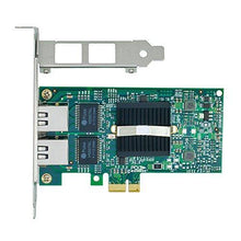 Load image into Gallery viewer, Intel 82576 Chip E1G42ET 1.25G Gigabit PCI Express 2.0 X1 Ethernet Converged Network Adapter (NIC), Dual RJ45 Copper Ports-FoxTI
