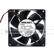 Load image into Gallery viewer, NMB-MAT 3615KL-05W-B60 24V 0.55A 92*92*38MM 9CM Inverter Cooling Fan-FoxTI
