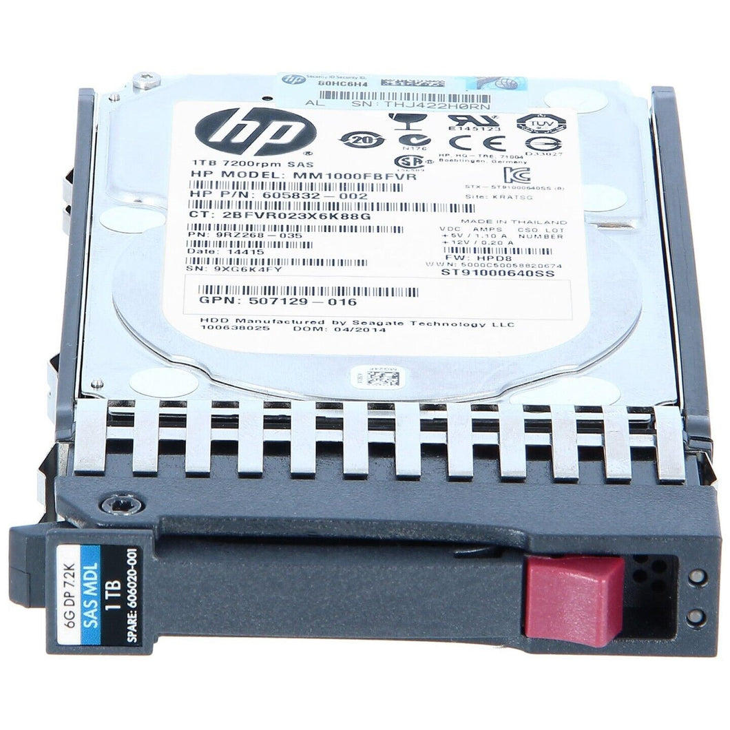 Disk MM1000FBFVR 1TB 7200RPM SAS 6Gb/s 2.5-inch Hard Drive FW: HPD8