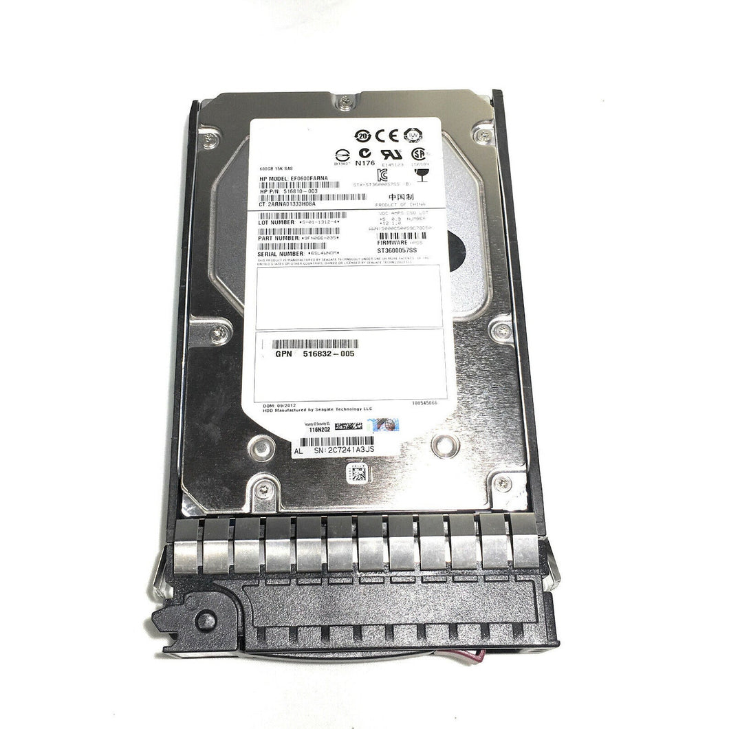 EF0600FARNA 516810-003 600GB 15K 3.5