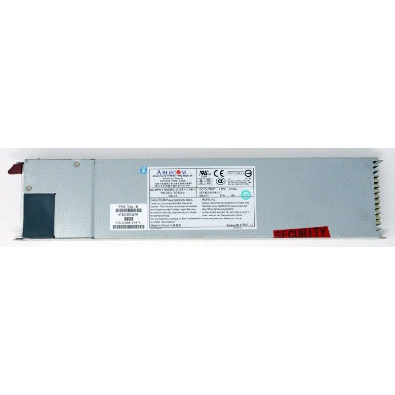 1U 700W POWER SUPPLY - PWS-702A-1R