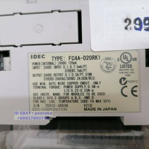 FC4A-D20RK1 IDEC #29967 Micro Smart Controller controladora - MFerraz Tecnologia