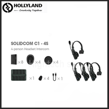 Carregar imagem no visualizador da galeria, HOLLYLAND Solidcom C1 4S Wireless Headset Intercom System 1000ft Full Duplex - MFerraz Tecnologia
