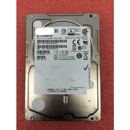 Disco Toshiba AL13SXB600N HDEAE00GEA51 600GB 15K 2.5