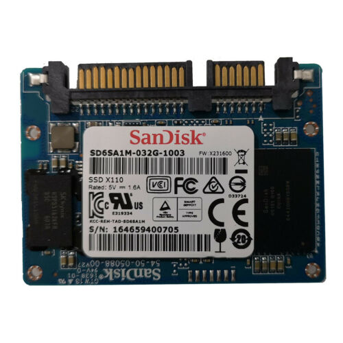 SanDisk X110 32GB SATA SSD Half-Slim SD6SA1M-032G-1003 32G Solid State Drive SSD - MFerraz Tecnologia