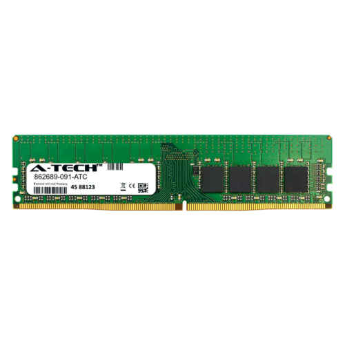 8GB DDR4 2400MHz PC4-19200 ECC UDIMM (HP 862689-091 Equivalent) Memory RAM - MFerraz Tecnologia