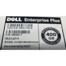 Cargar imagen en el visor de la galería, Dell Enterprise Plus 400GB 12 Gbps 2.5&quot; SAS SSD w/ Caddy HUSMH8040BSS200 8JYJK - MFerraz Technology ITFL

