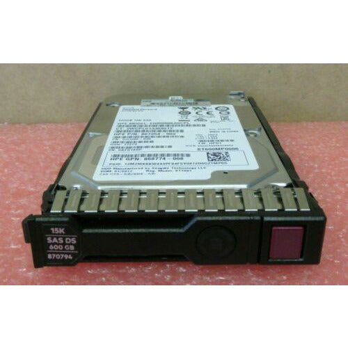 870757-B21 HP 600GB 12G SAS 15K rpm 2.5