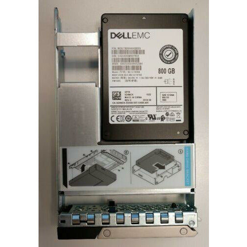 Dell 800GB 12Gb/s SAS D9NCK SSD Samsung PM1645 3.5in Tray PowerEdge R740 R740xd HD - MFerraz Tecnologia