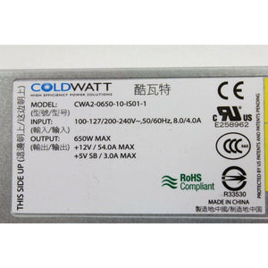 Supermicro CWA2-0650-10-1S01-1 Coldwatt CWA2-0650-10-SM01 650W Power Supply Unit 786301698107-FoxTI