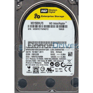 WD1500HLFS-01G6U4, DCM EBCV2B, Western Digital 150GB SATA 2.5 Hard Drive-FoxTI